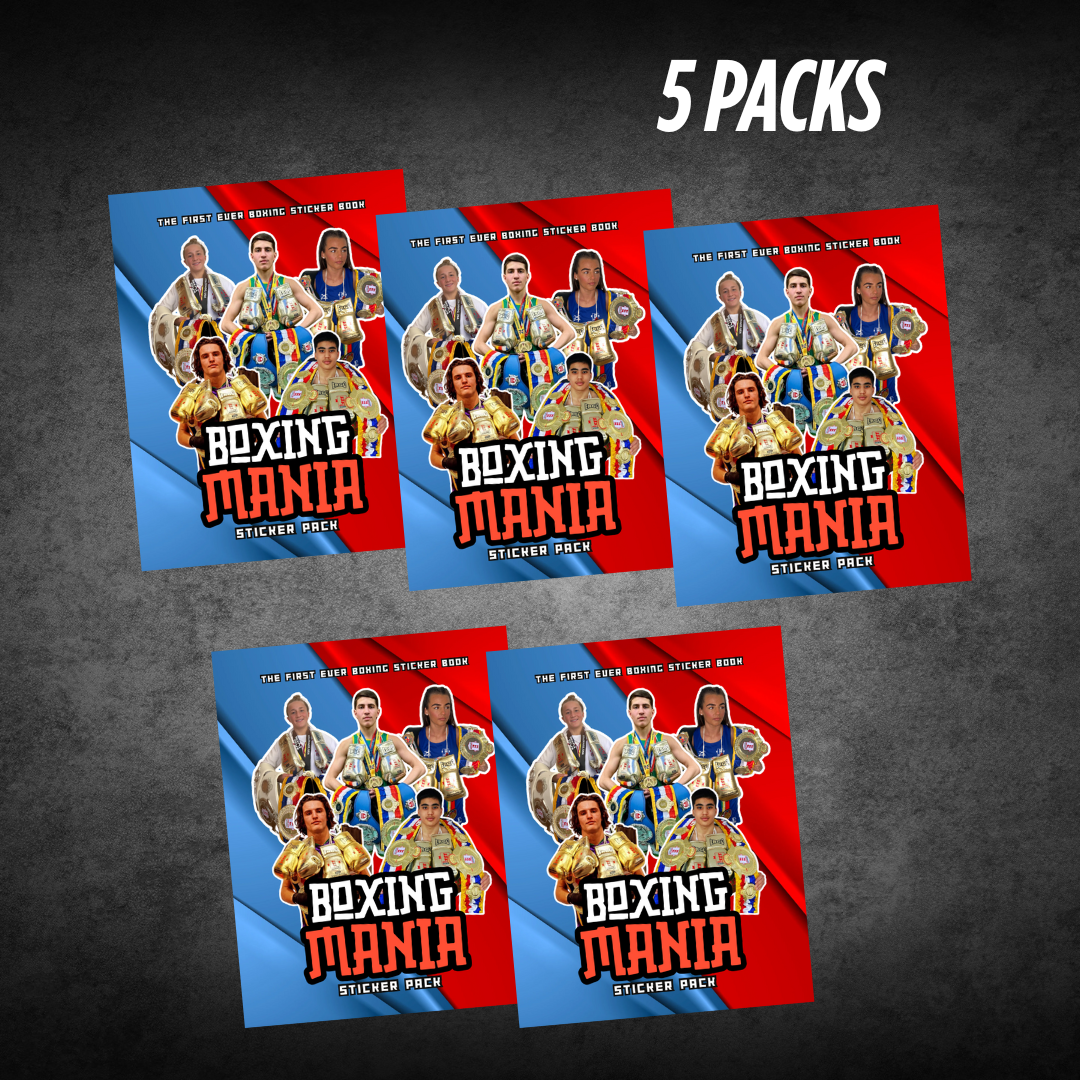Boxing Mania Sticker Book - 5 pack bundle