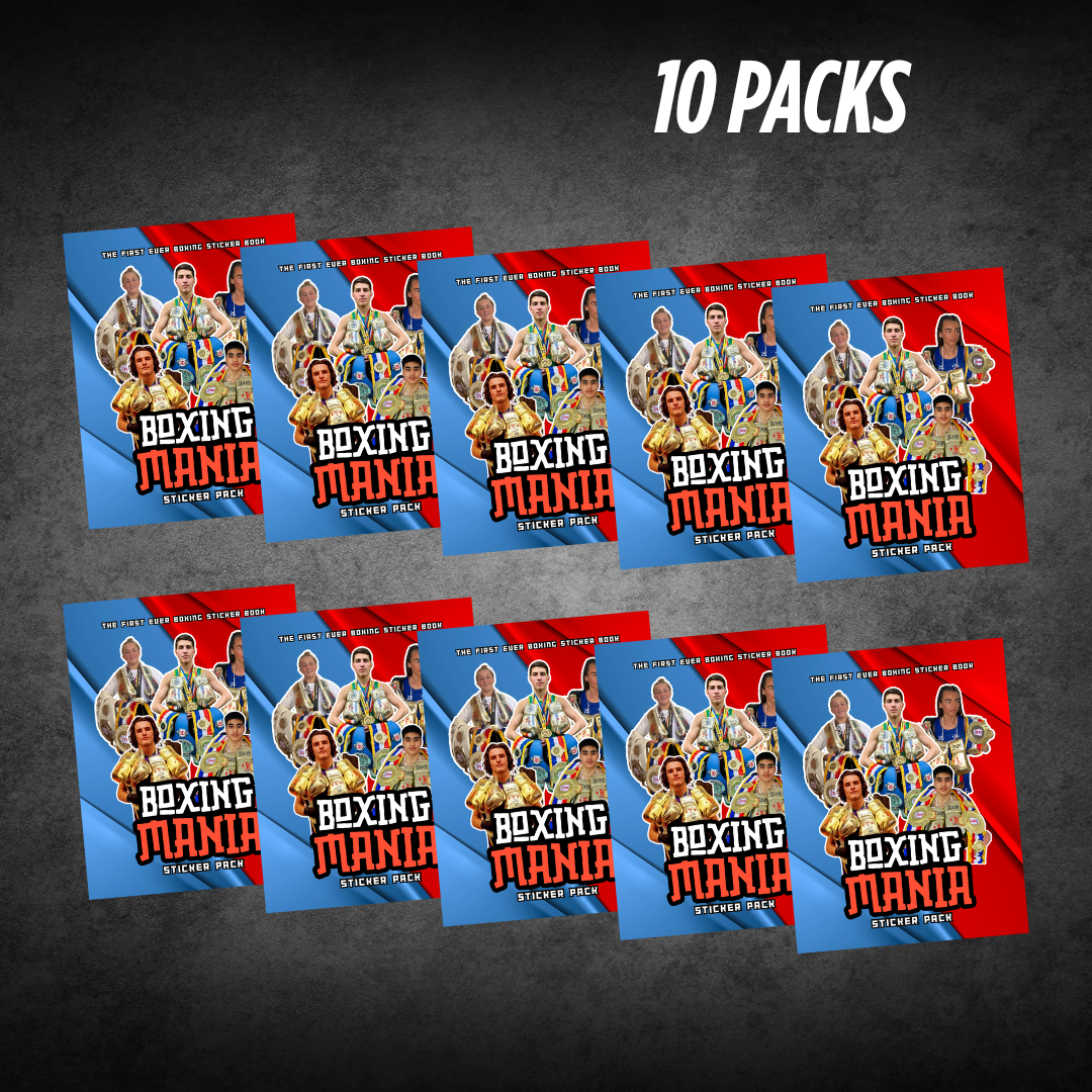 Boxing Mania Sticker Book - 10 pack bundle