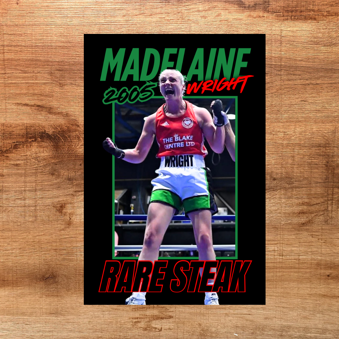 Madelaine Wright - Rare Steak The Amateur Boxing Cards Madelaine Wright - Rare Steak The Amateur Boxing Cards