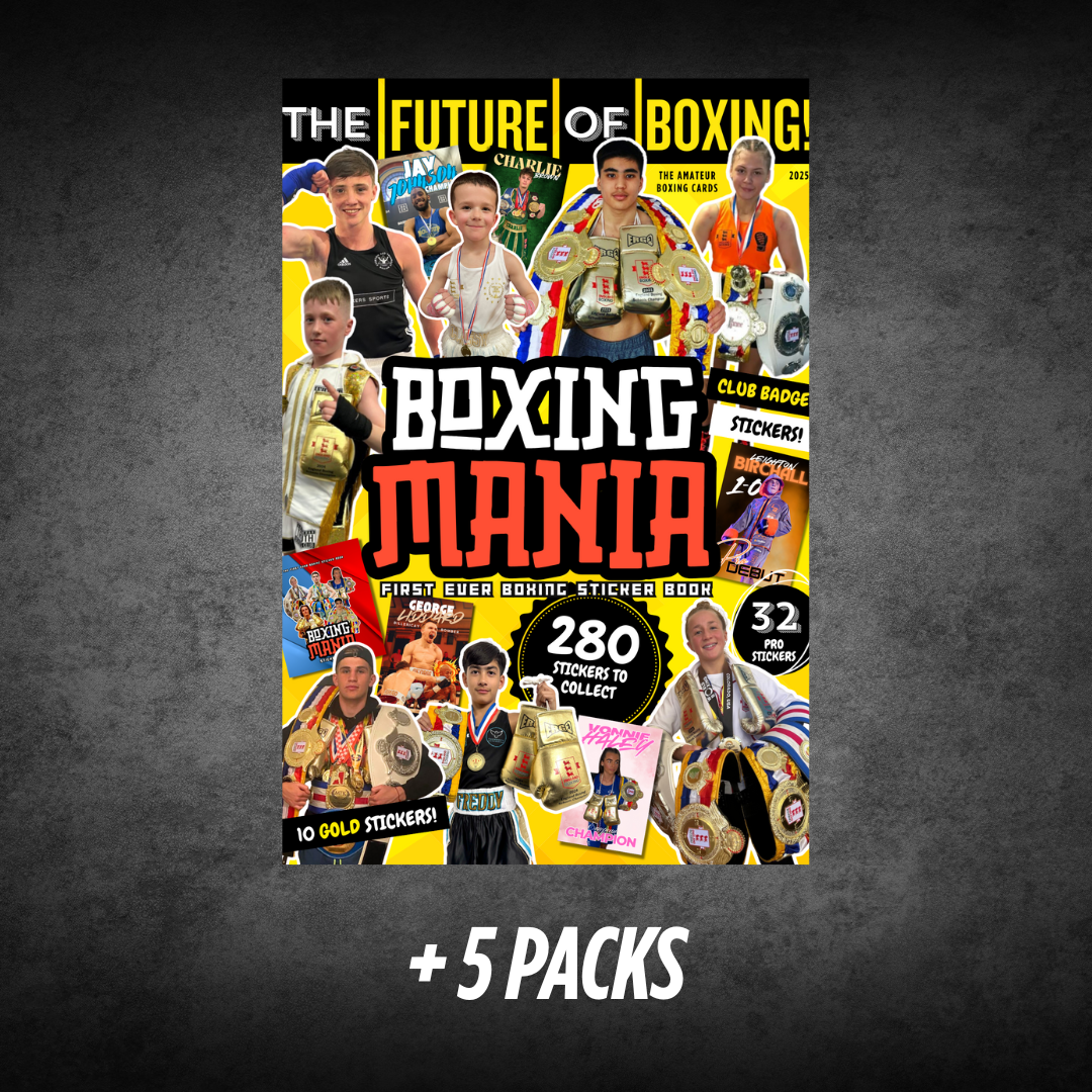 Boxing Mania Sticker Book - 5 pack bundle – The Amateur Boxing Cards