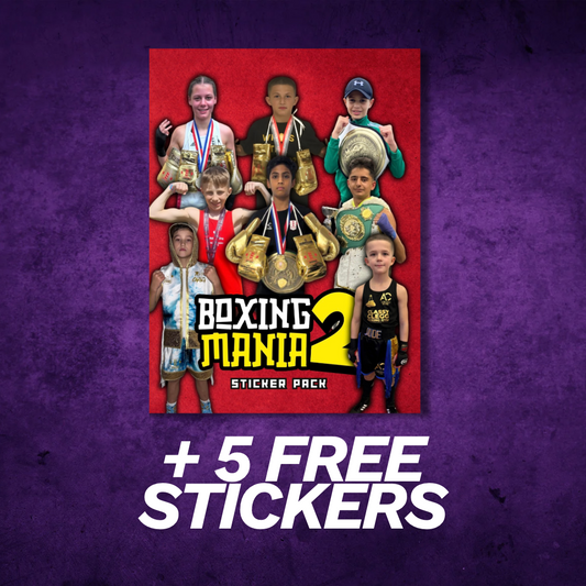 5 x Boxing Mania 2 Sticker Packs (+5 FREE Stickers)