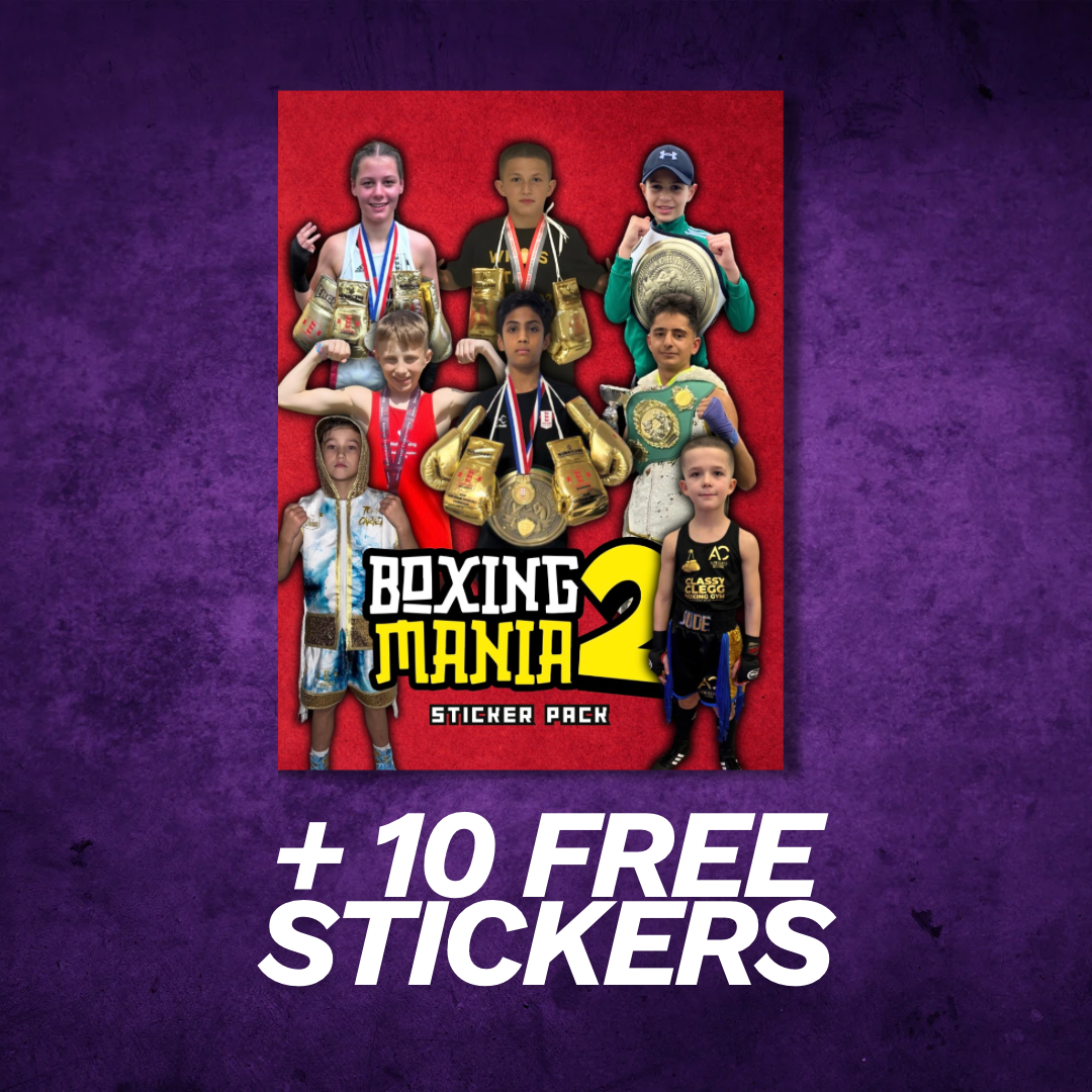 10 x Boxing Mania 2 Sticker Packs (+10 FREE stickers)